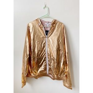 Forever 21+ LightWght Metallic Gold Jacket (NWT)